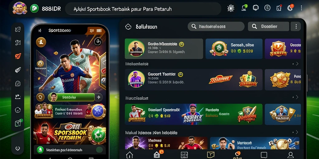 Screenshot utama dari gameplay Sportsbook di 888IDR.
