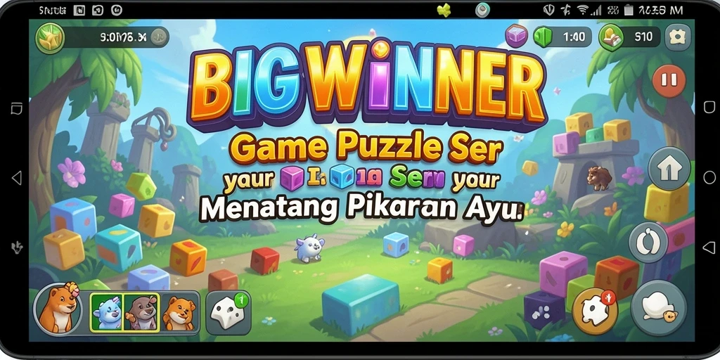 Tampilan gameplay menarik dari BIGWINNER dengan berbagai teka-teki.