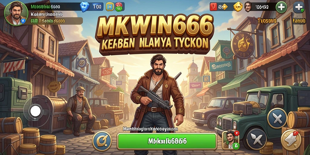 Tampilan gameplay MKWIN666 yang menarik dan seru dalam mengelola bisnis.