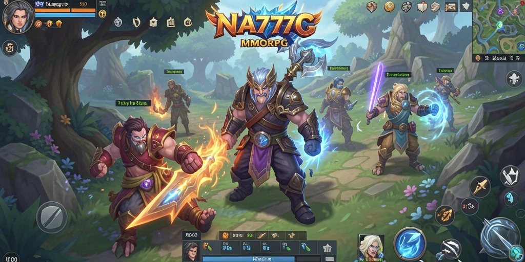 Gameplay NA777 menampilkan pertarungan seru dan petualangan luas.