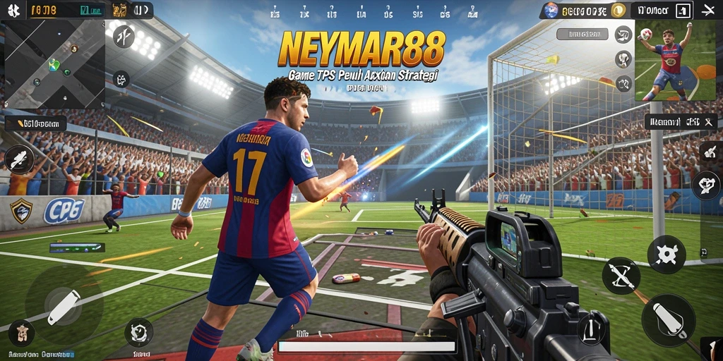 Screenshot gameplay NEYMAR88 dengan aksi mendebarkan.