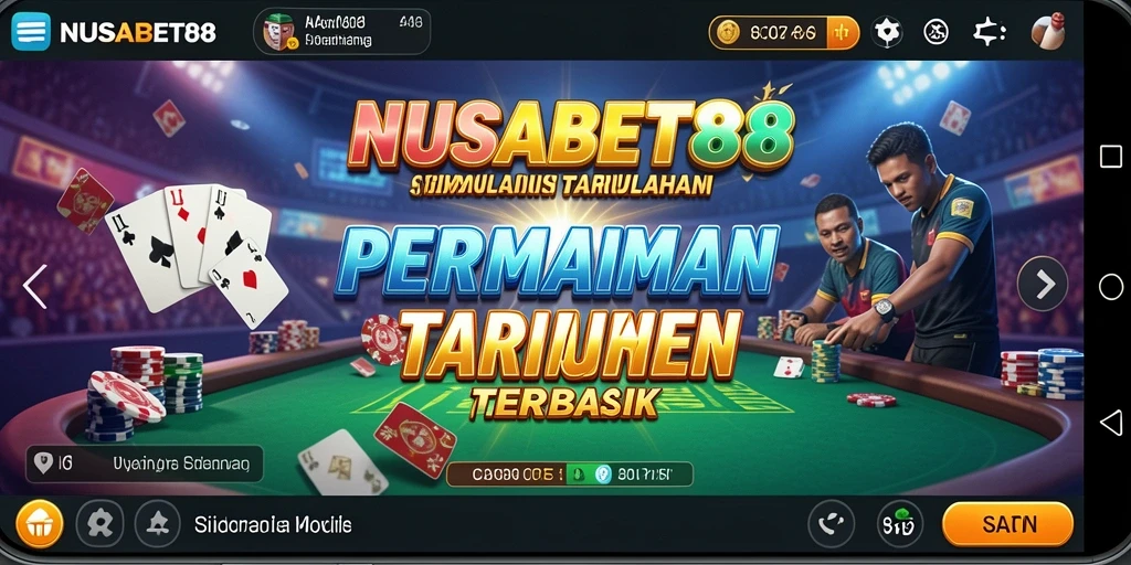 Screenshot gameplay NUSABET88 menunjukkan pengalaman taruhan yang mendebarkan.