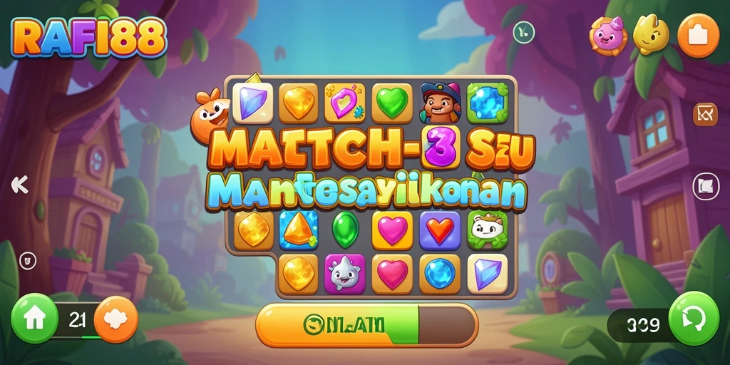 Tampilan gameplay seru yang menampilkan keseruan Match-3.