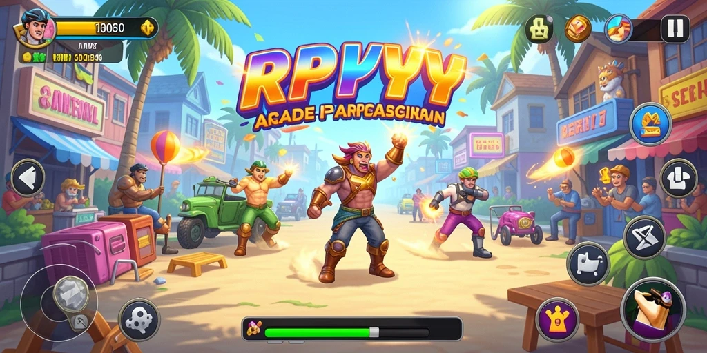 Tangkapan layar gameplay menampilkan aksi seru dalam RPYYY.