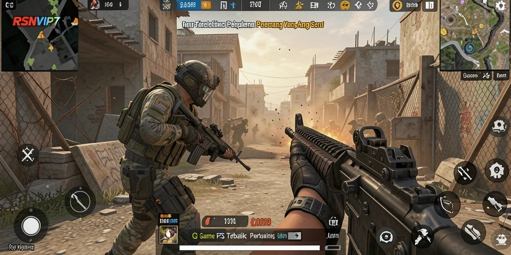 Tampilan gameplay RSNVIP7 yang mendebarkan dan penuh aksi.