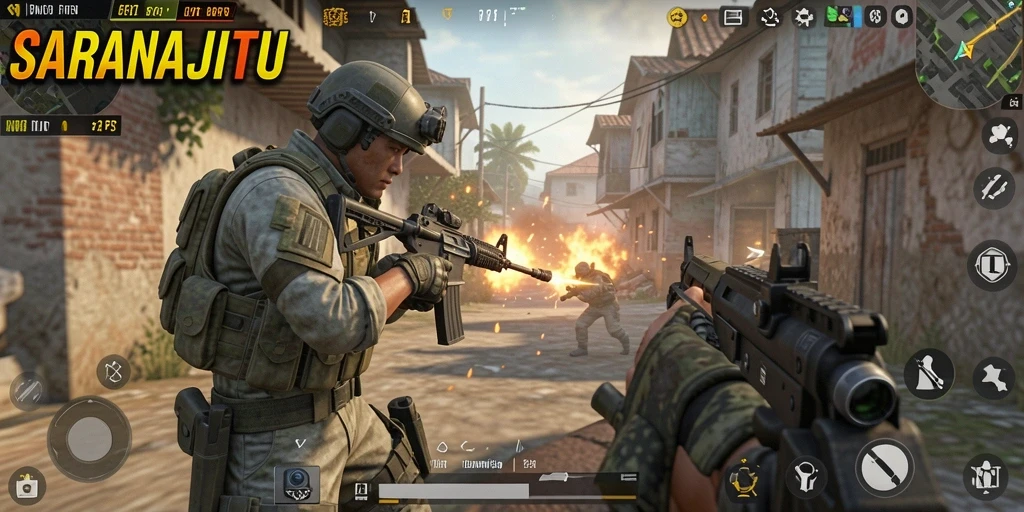 Screenshot gameplay <strong>SARANAJITU</strong> yang mendebarkan dan intens.