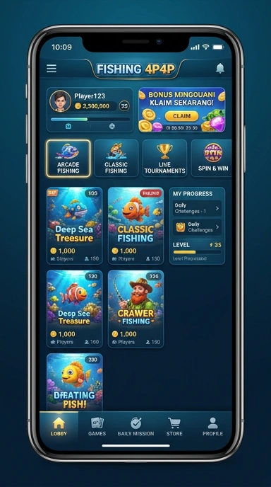 Screenshot katalog aplikasi di 4p4p yang beragam dan menarik.